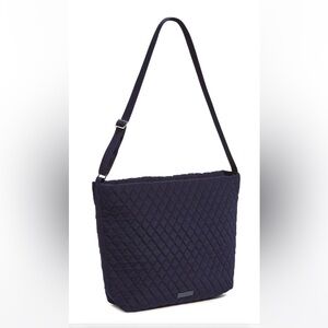 Vera Bradley Microfiber Hobo Bag Classic Navy